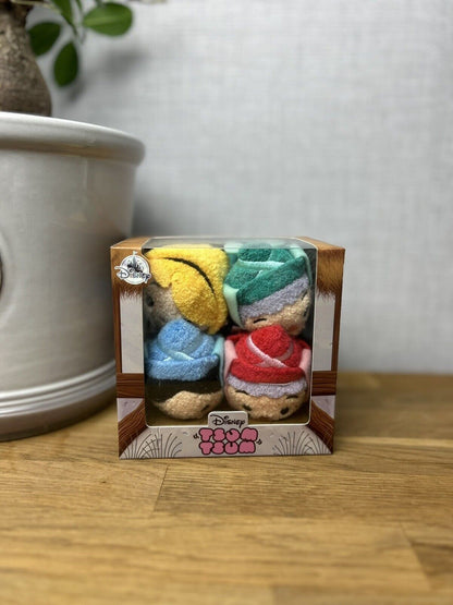 Disney Tsum Tsum Sleeping Beauty Fairies Briar Rose Box Set of 4 - NEW