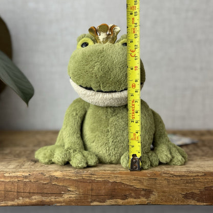 Jellycat Small Felipe Frog Prince - Little Frog In Crown Retired Frog Small 6”