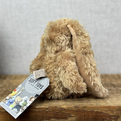 Bukowski Vintage Retired Small Beanie Long Eared Bunny Rabbit Honey Brown 8"