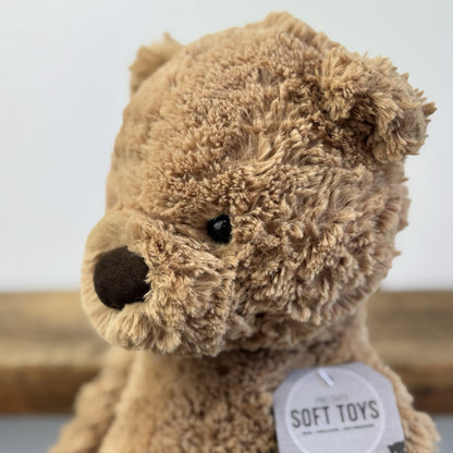 Jellycat Medium Bumbly Bear - Small Textured Retired Small Brown Bear 16”