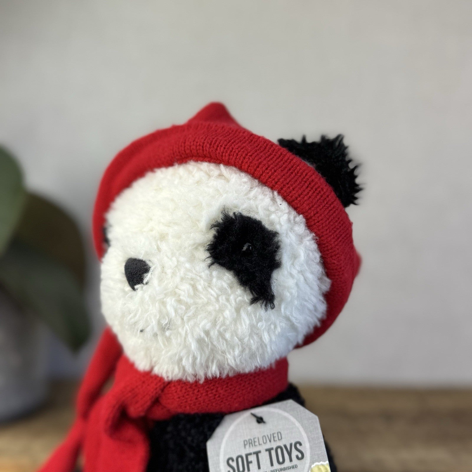 Jellycat Vintage Panda In Beanie & Scarf - John Lewis Exclusive Panda Beanie 14”