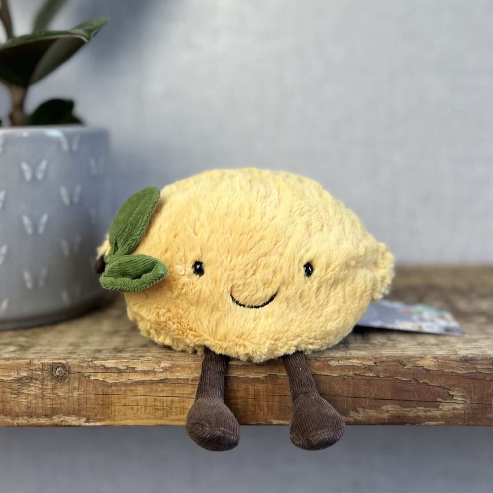 Jellycat Small Amuseable Lemon - Small Lemon With Legs - Food Play Soft Toy 6"