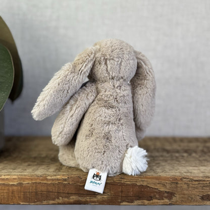 Jellycat Small Bea Beige Blossom Bashful Bunny - Floral Ears & Feet Neutral 8”