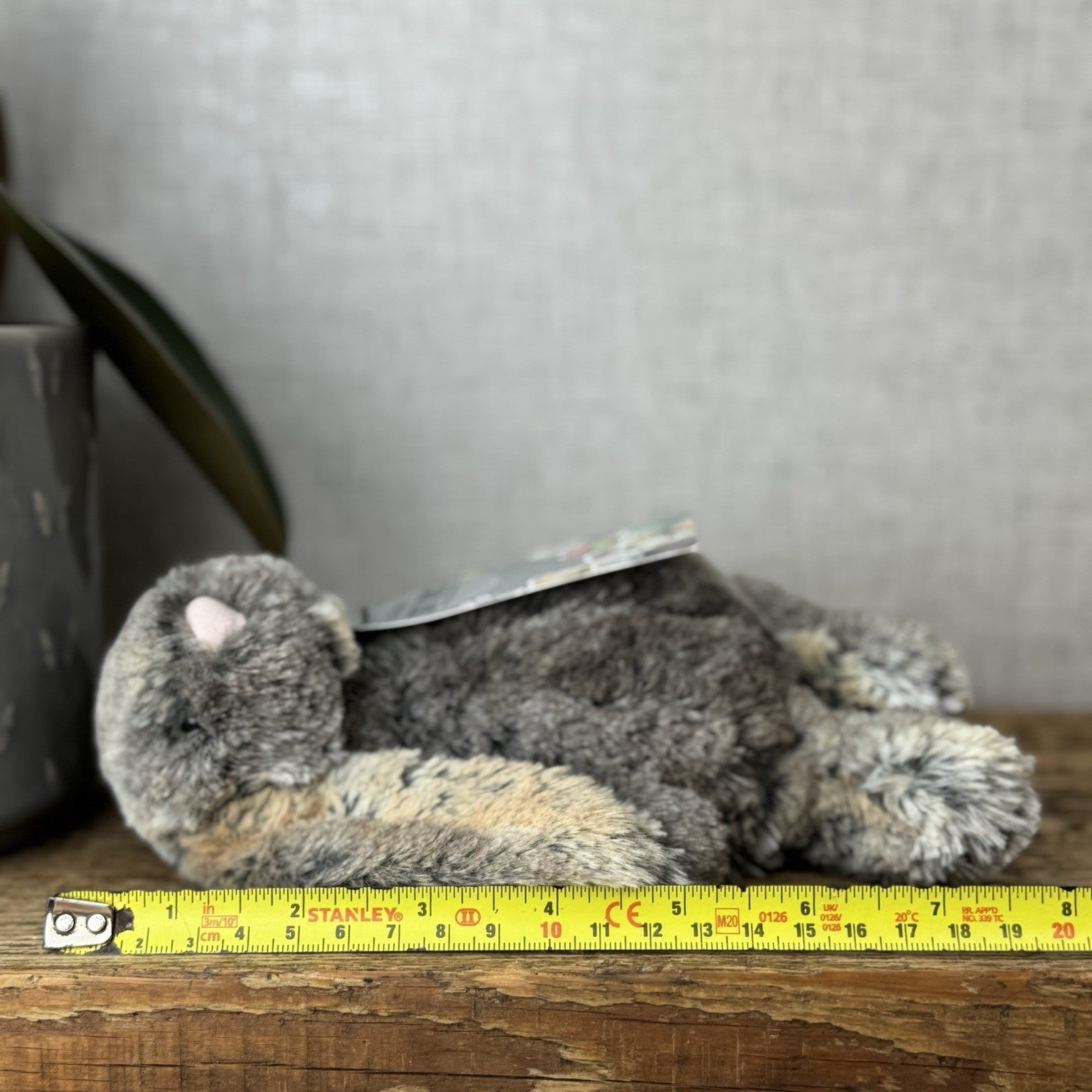 Jellycat Small Cottontail Bunny - Woodland Bunny - Brown Grey Bunny Small 8”