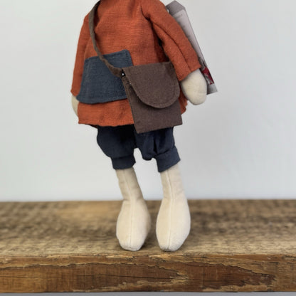 Jellycat Pedlar Mouse - Jellycat Mouse With Clothes & Bag Retired Rare 12"