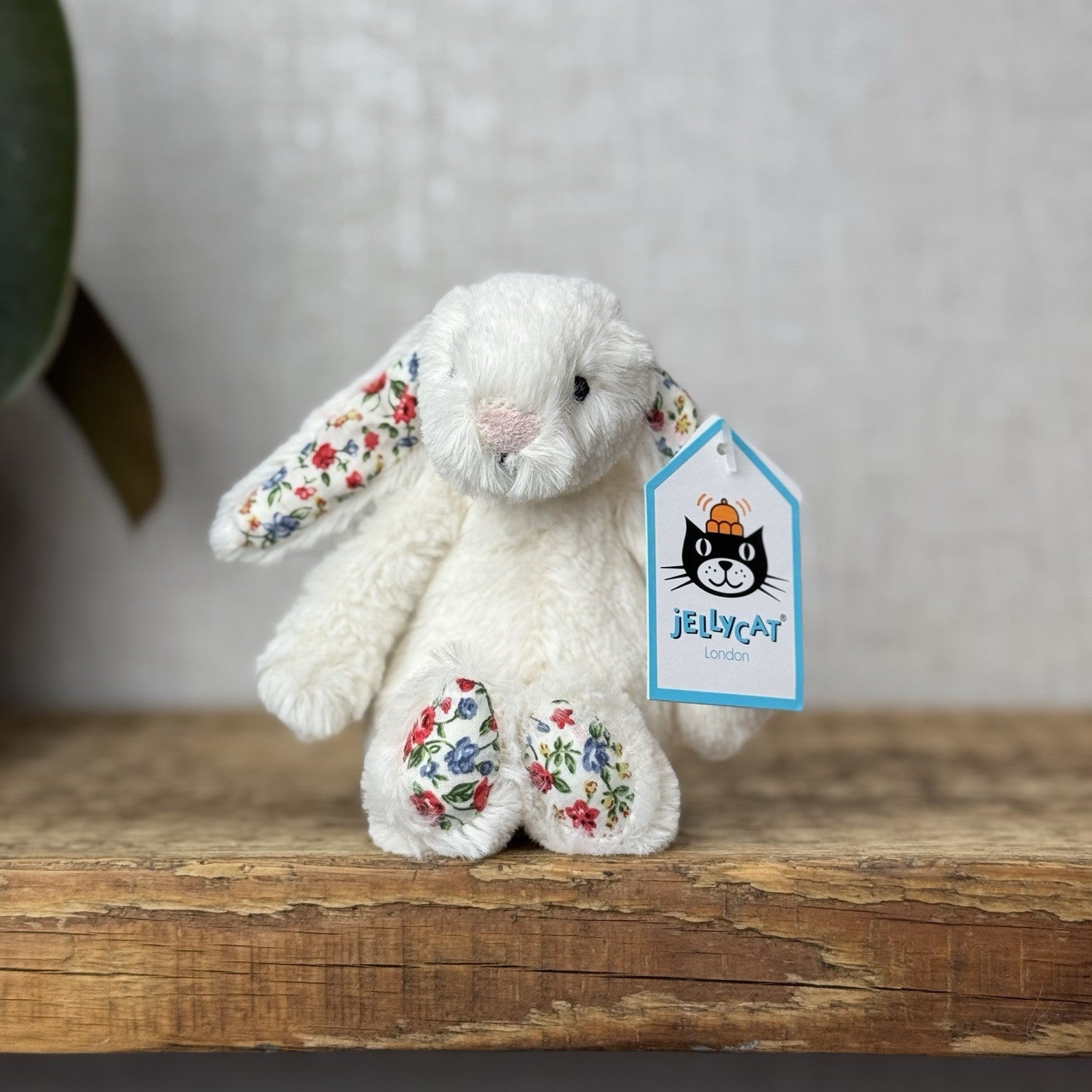 Jellycat Baby Cream Blossom Bashful Bunny - Baby Cream Rabbit New With Tags 5”