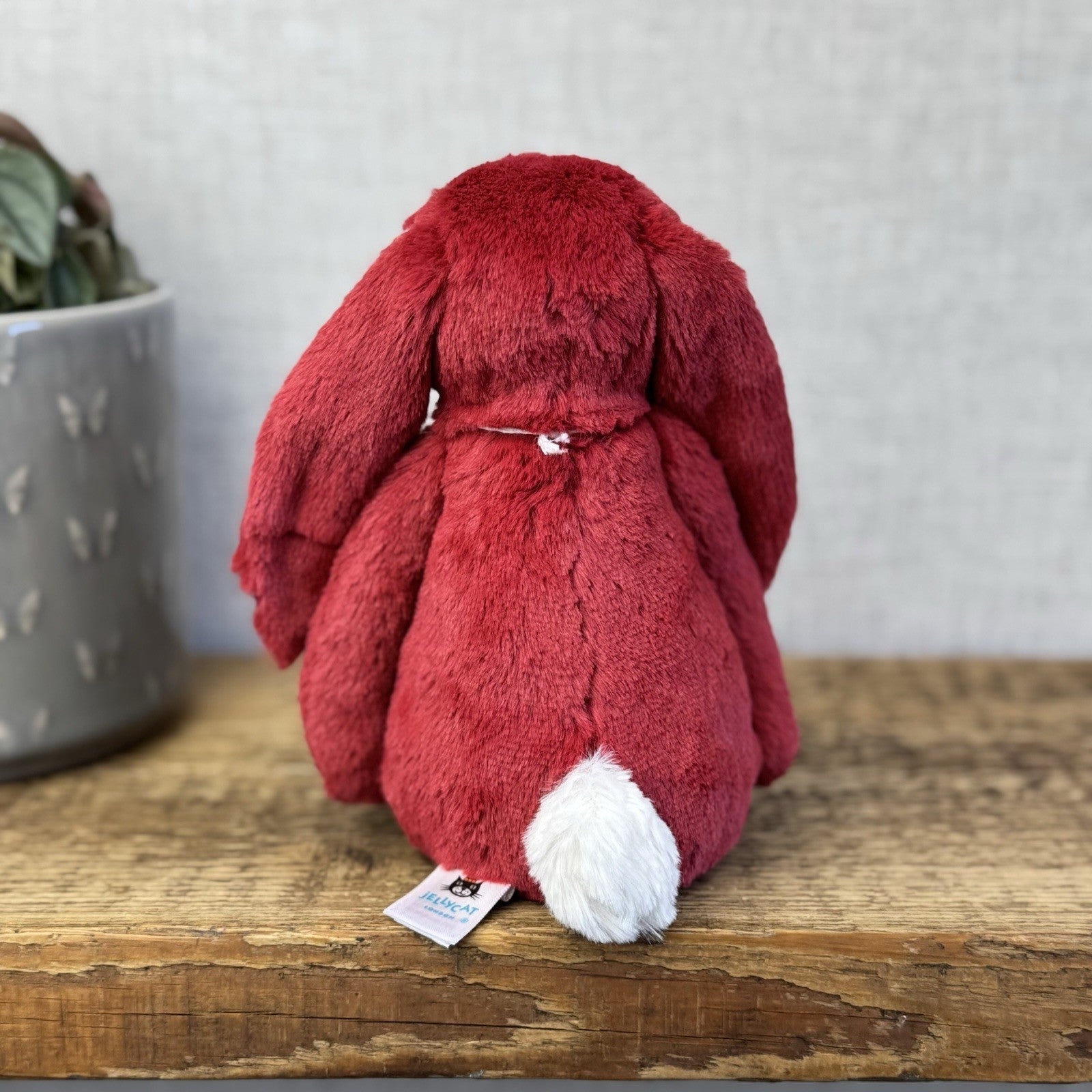 Jellycat Little Bashful Redcurrant Bunny Custom - Blossom Bunny Red Small NWT 8"
