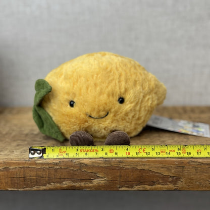 Jellycat Small Amuseable Lemon - Small Lemon With Legs - Food Play Soft Toy 6"