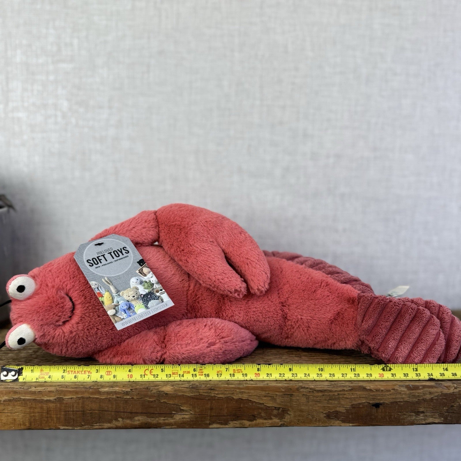 Jellycat Medium Larry Lobster - Large Sea Creature Red Soft Toy Retired 16"