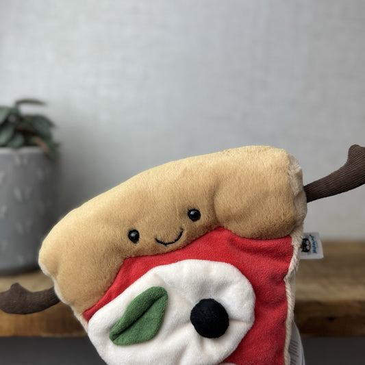 Jellycat Amuseable Slice of Pizza - Pizza Soft Toy Novelty Beanie With Tags