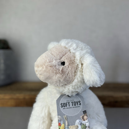 Jellycat Smudge Lamb - Medium Lamb Floppy Soft Toy Retired Cream/Off White Sheep