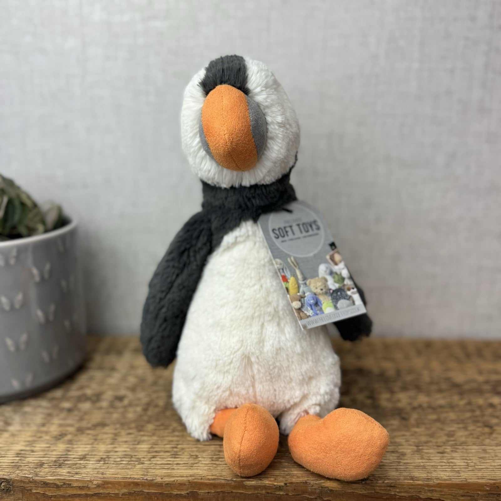 Jellycat Medium Bashful Puffin - Medium Soft Toy Beanie Rare Retired Beanie 12”