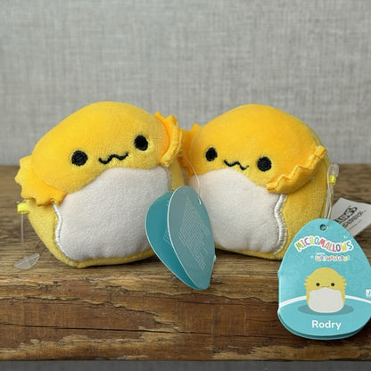 Squishmallow Micromallow With Tag - Rodry Yellow Bearded Dragon Mini Squish 3"