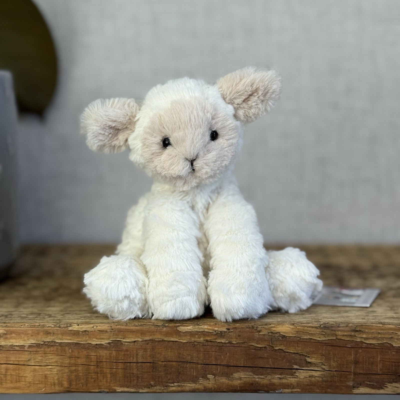 Jellycat Tiny Baby Fuddlewuddle Lamb - Baby Pocket Pal Beanie White Lamb 4” (#3)
