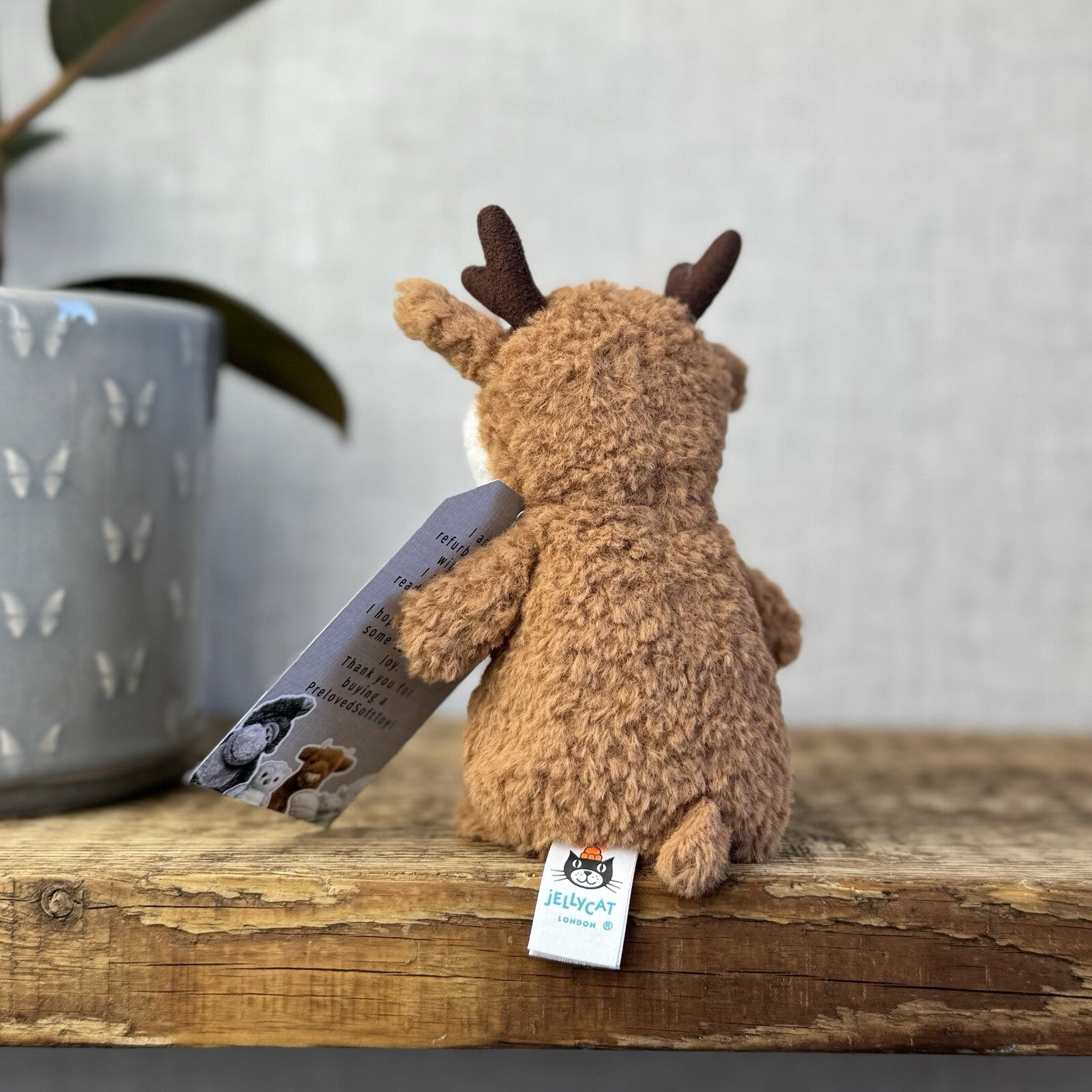 Jellycat Wee Reindeer - Tiny Reindeer Soft Toy Beanie Pocket Pal Christmas 5”