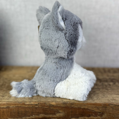 Aurora Glitzy Tots Husky Dog Soft Toy - Mini Husky Plush Grey/white/silver New