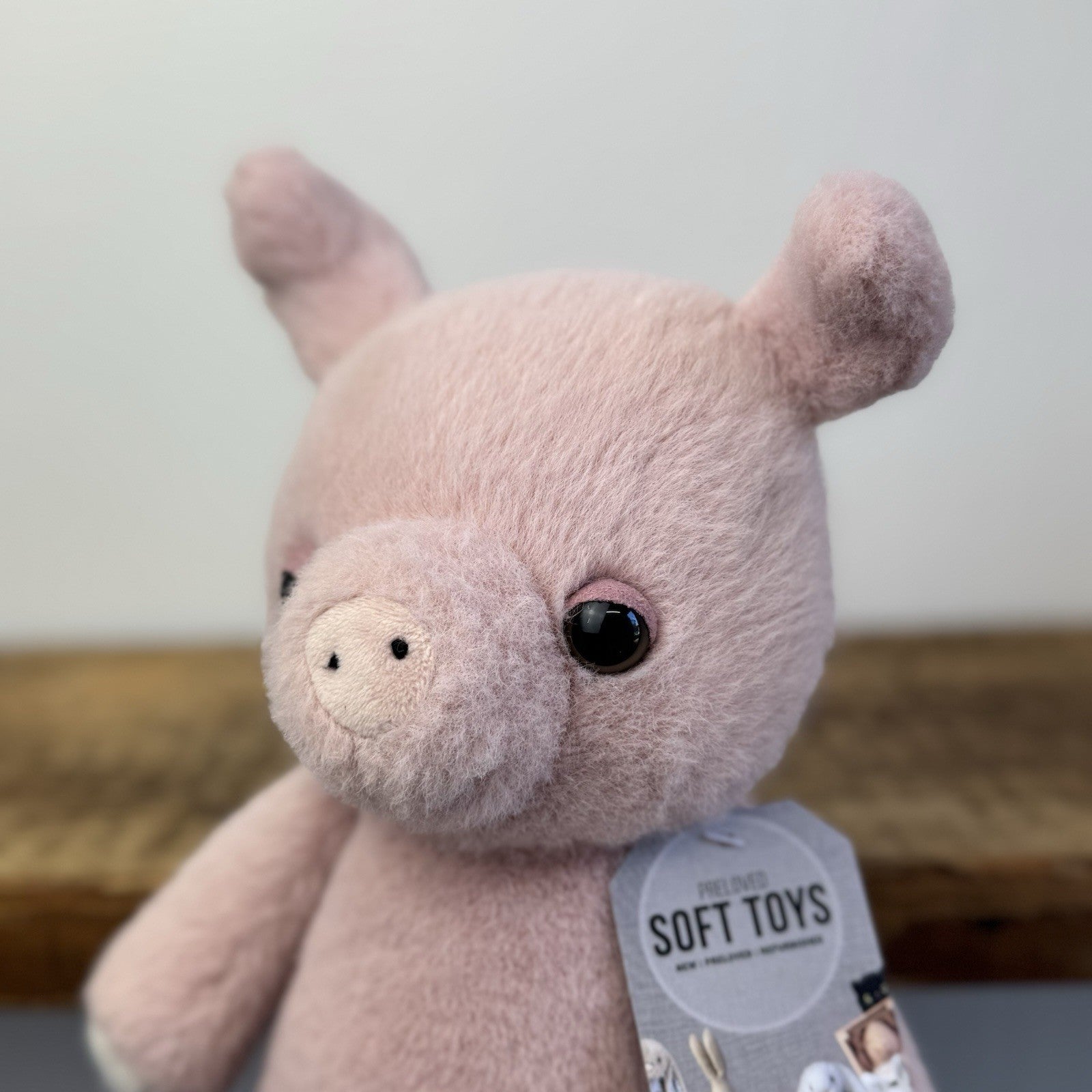 Jellycat Beepi Pig - Medium Fuzzy Piglet Soft Toy Retired Medium NWOT 12"