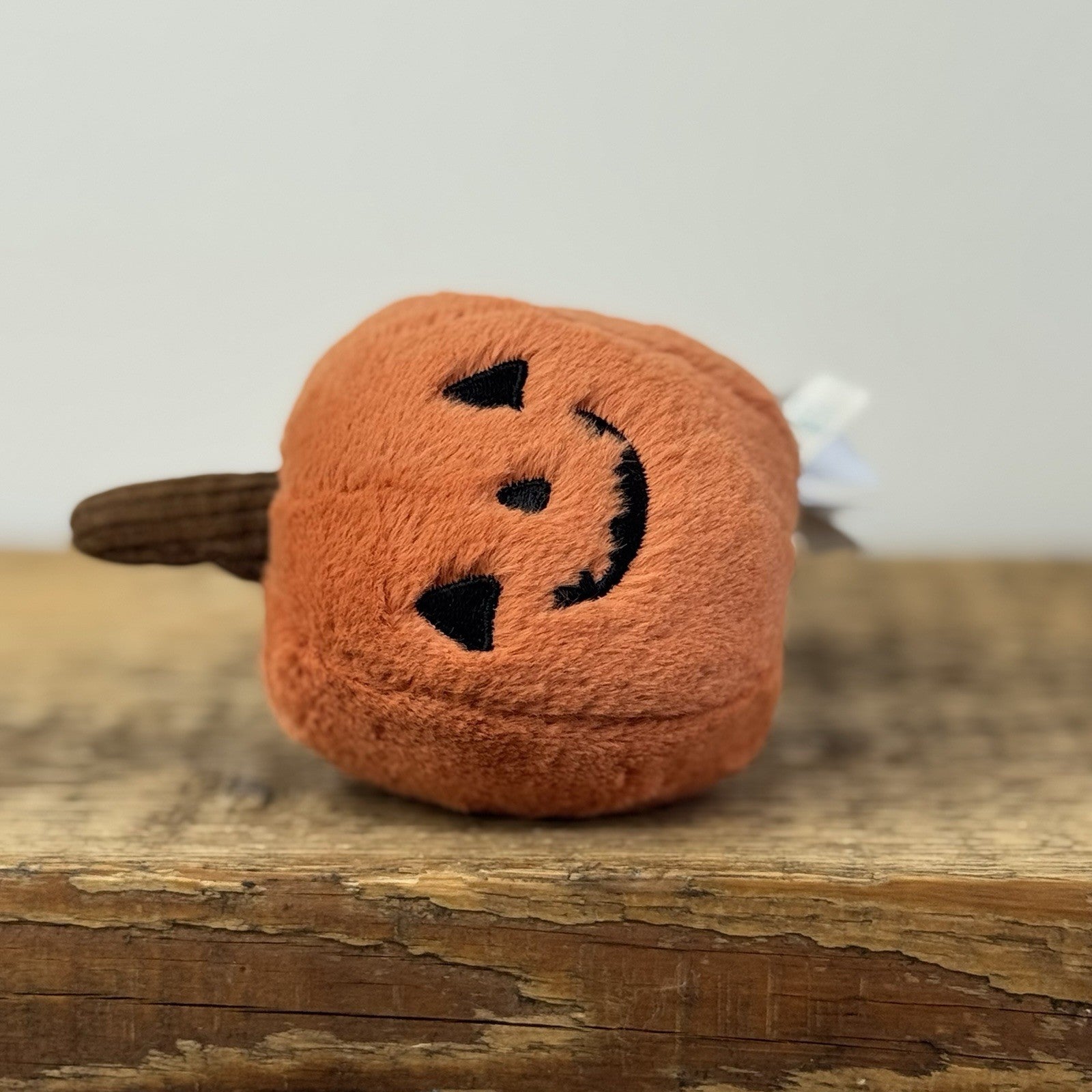 Jellycat OOky Pumpkin - Mini Halloween Pumpkin Plush Beanie NWOT 5"
