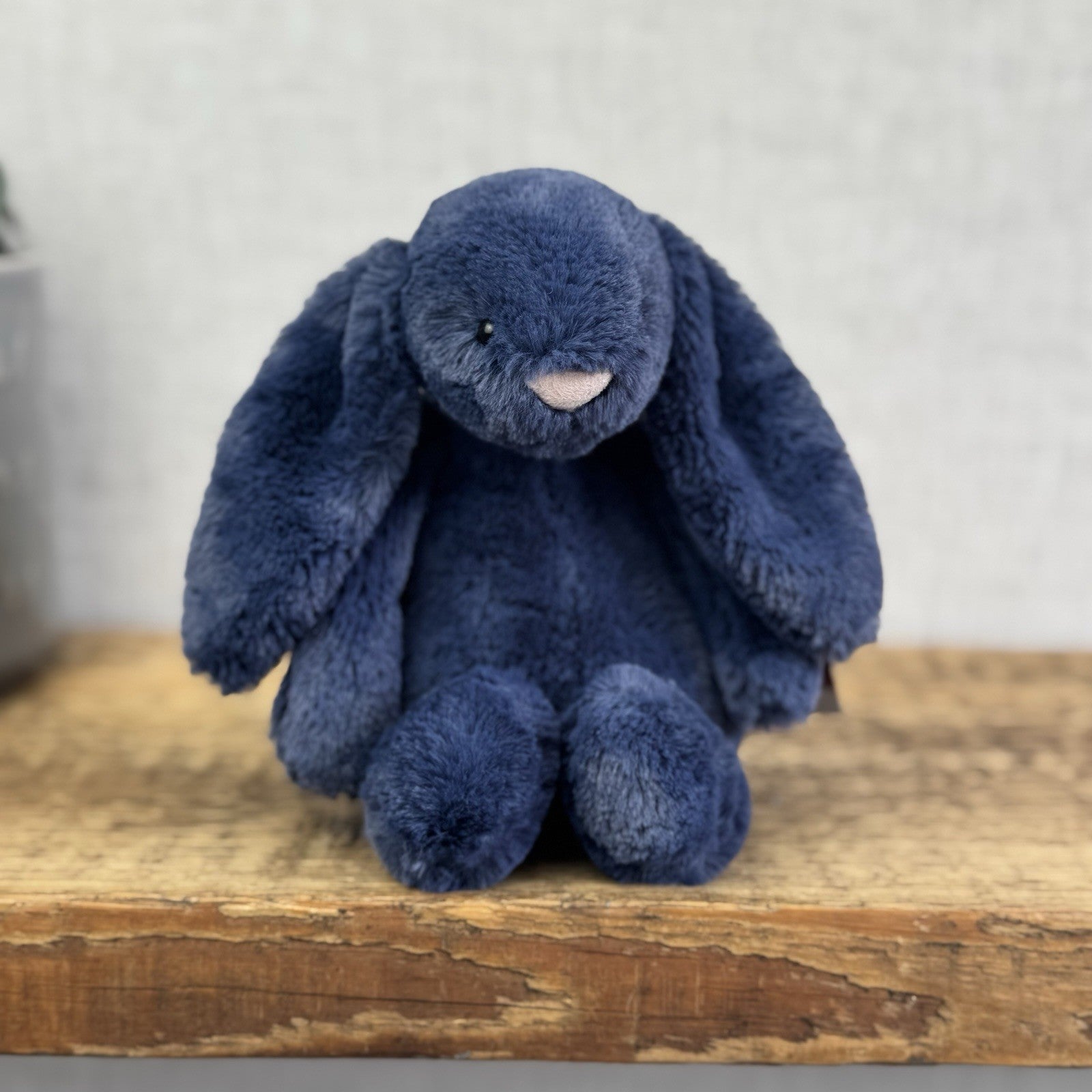 Jellycat Small Navy Bashful Bunny Rabbit - Small Navy Blue Bunny Rabbit Retired 