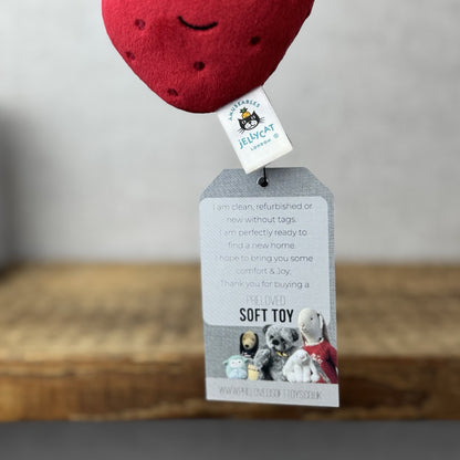 Jellycat Fabulous Fruit Strawberry - Soft Toy Play Food - Fruit Soft Toy 4”