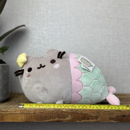 Pusheen Mermaid Merkitty - Gund Mermaid Cat Soft Toy Cushion Plush Medium 12"