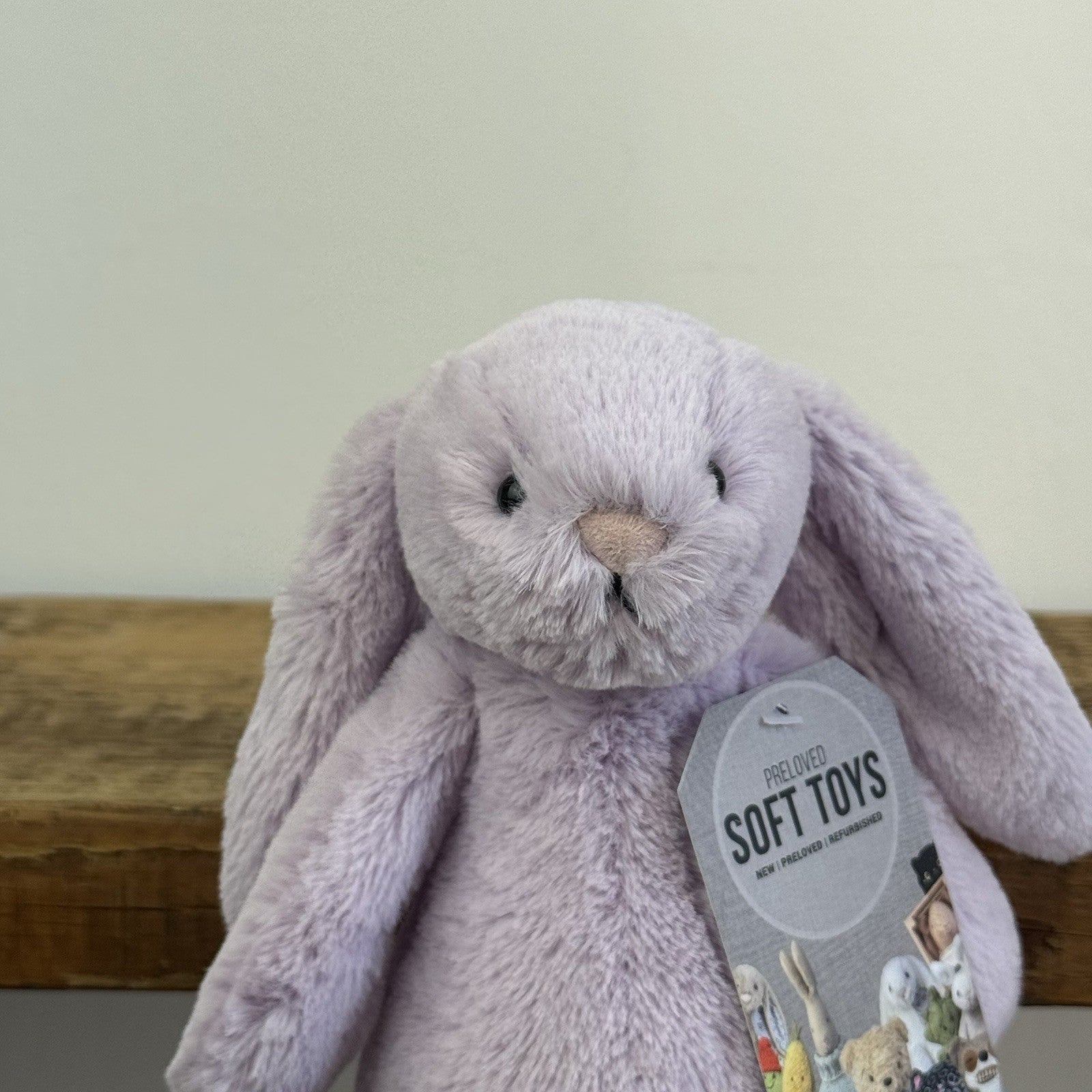 Jellycat Small Bashful Lilac Bunny - Small Light Purple Bunny Beanie Retired 8”
