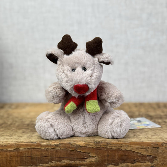 John Lewis Poppet Christmas Reindeer Mini Soft Toy (Jellycat Collab) 5"