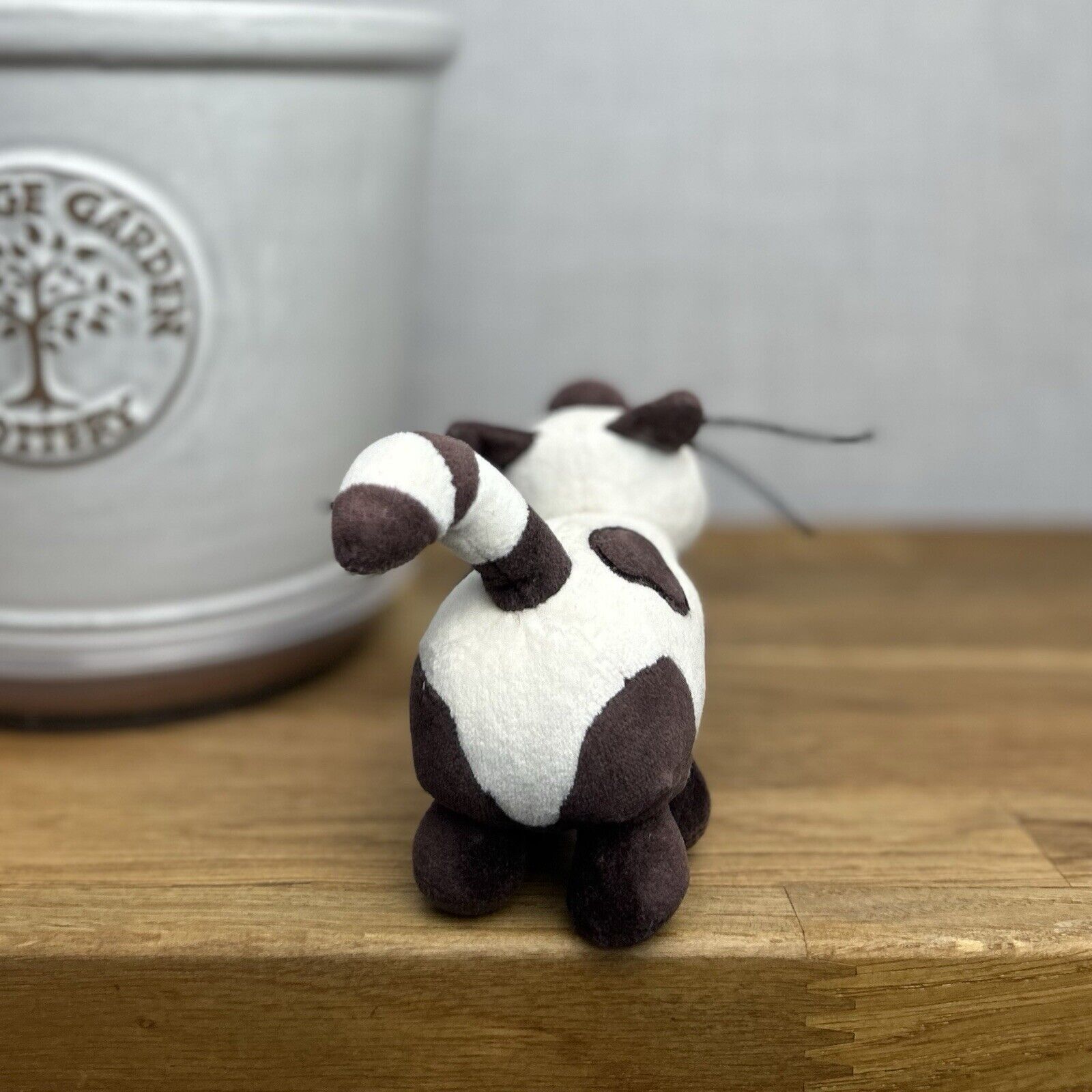 Jellycat Crazy Cat - Brown & White Tiny Vintage Cat - Cat With Whiskers 4”