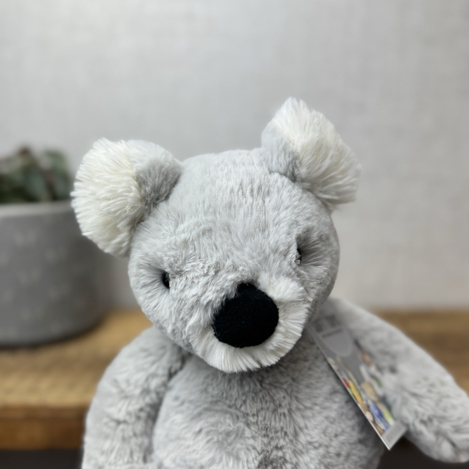 Jellycat Benji Koala Medium - Retired Soft Grey Beanie Koala Snugglet 14" (#2)