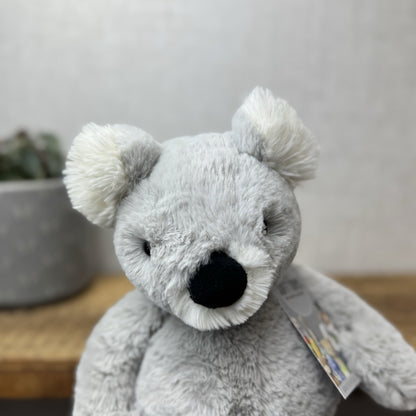 Jellycat Benji Koala Medium - Retired Soft Grey Beanie Koala Snugglet 14" (#2)