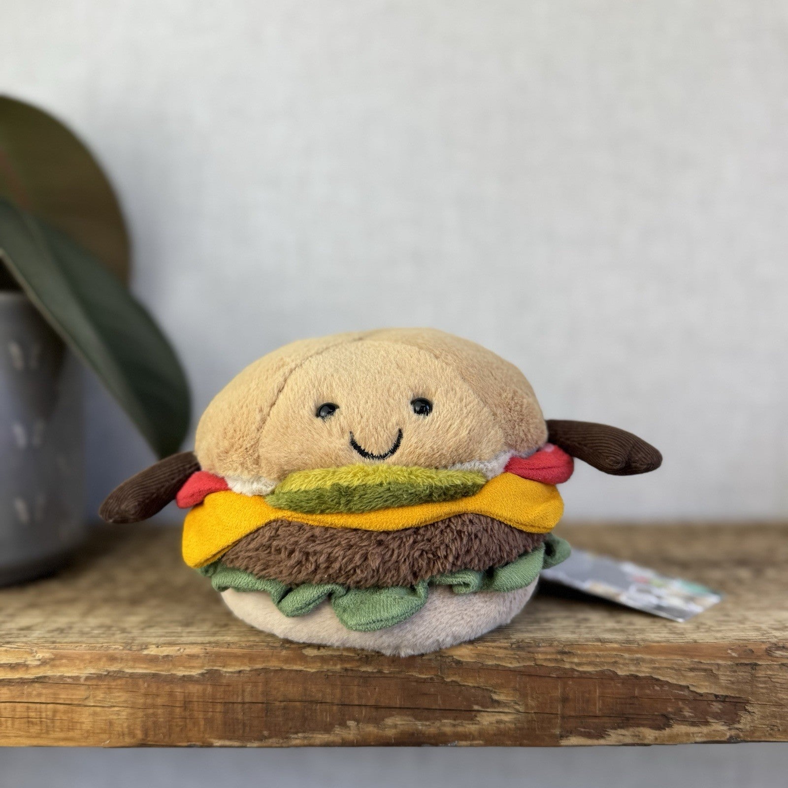 Jellycat Amuseable Burger Plush Soft Toy Food - Burger Beanie Plush Toy (#2)
