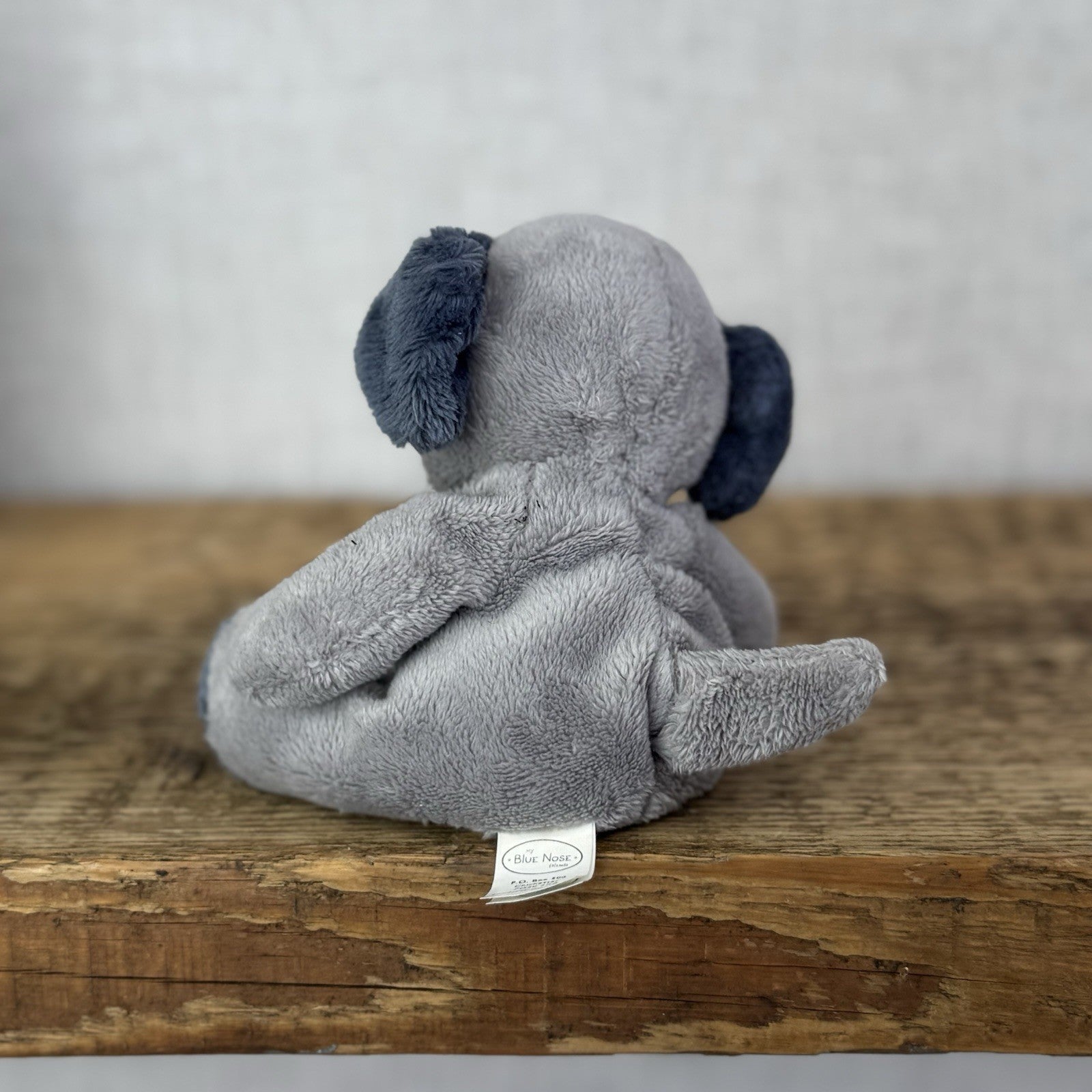 Blue Nose Friends Patch #1 - Grey Blue Nose Dog Soft Toy Beanie Mini 5"