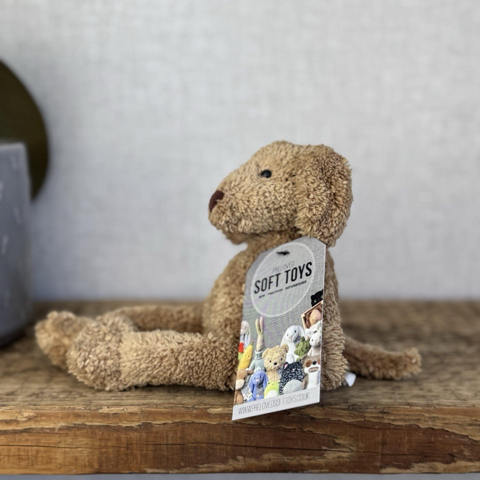 Jellycat Lil Slackajack Pup - Baby Slackajack Puppy Dog Tiny Brown Mini Dog 8”