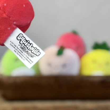 Squishmallow Squishville Fruit Squad - Apple, Peach, Melon, Strawberry Pineapple