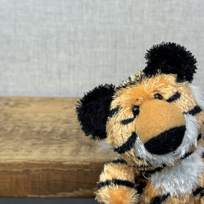 Russ Berrie Luvvies - Bob The Tiger - Pudding Tiger Soft Toy Tiny 4”