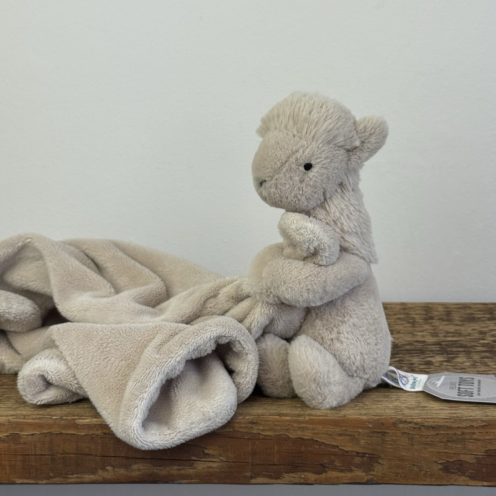 Jellycat Bashful Llama Comforter Soother Lovey Blankie Soft Toy US Exclusive