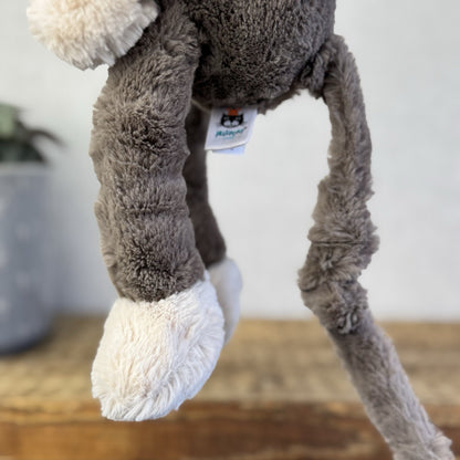 Jellycat Small Snugglet Brodie Monkey - Small Brown Monkey Soft Retired 11"