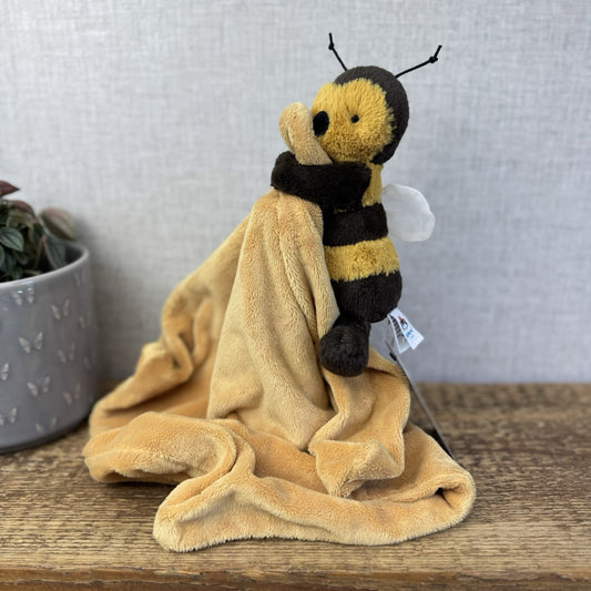 Jellycat Bashful Bee Soother - Bumble Bee Comforter Neutral Baby Gift NWOT 