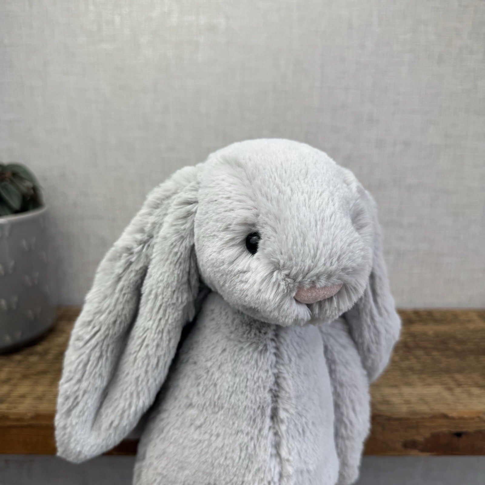 Jellycat The Little White Company Silver Bashful Bunny - New With Tags 12”