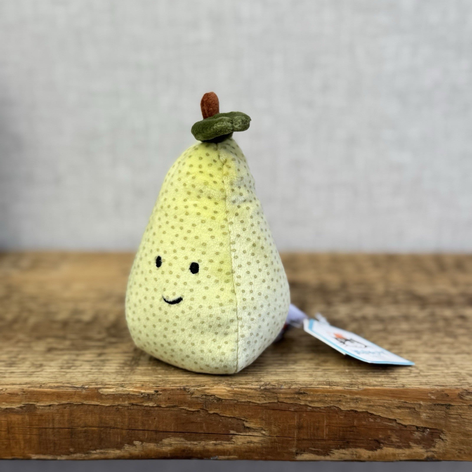 Jellycat Fabulous Fruit Pear -New Small Pear Play Food - Pear Plush Soft Toy 5" 