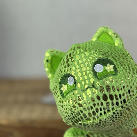 Aphmau MeeMeows - Turtle Plush Green Sparkly Sea Cat Collectible 5"
