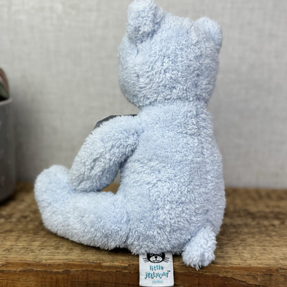 Jellycat Blue Bebe Bear - Little Jellycat Soft Fleecy Blue Baby Bear Plush Rare