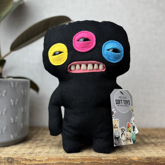 Fuggler Laboratory Misfits - Annoyed Alien - Black Alien Multicoloured Eyes (2)