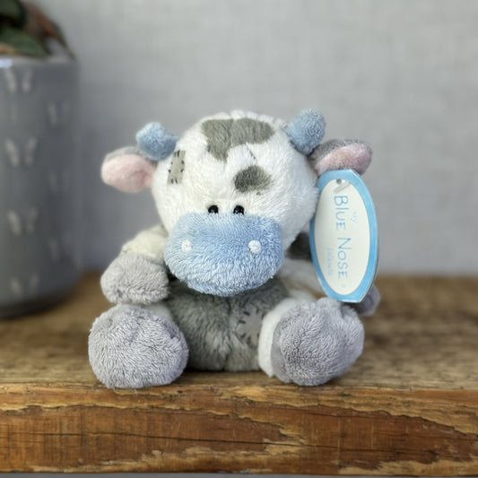 Blue Nose Friends Milkshake The Cow - Mini Cow Soft Toy Beanie Retired 5”