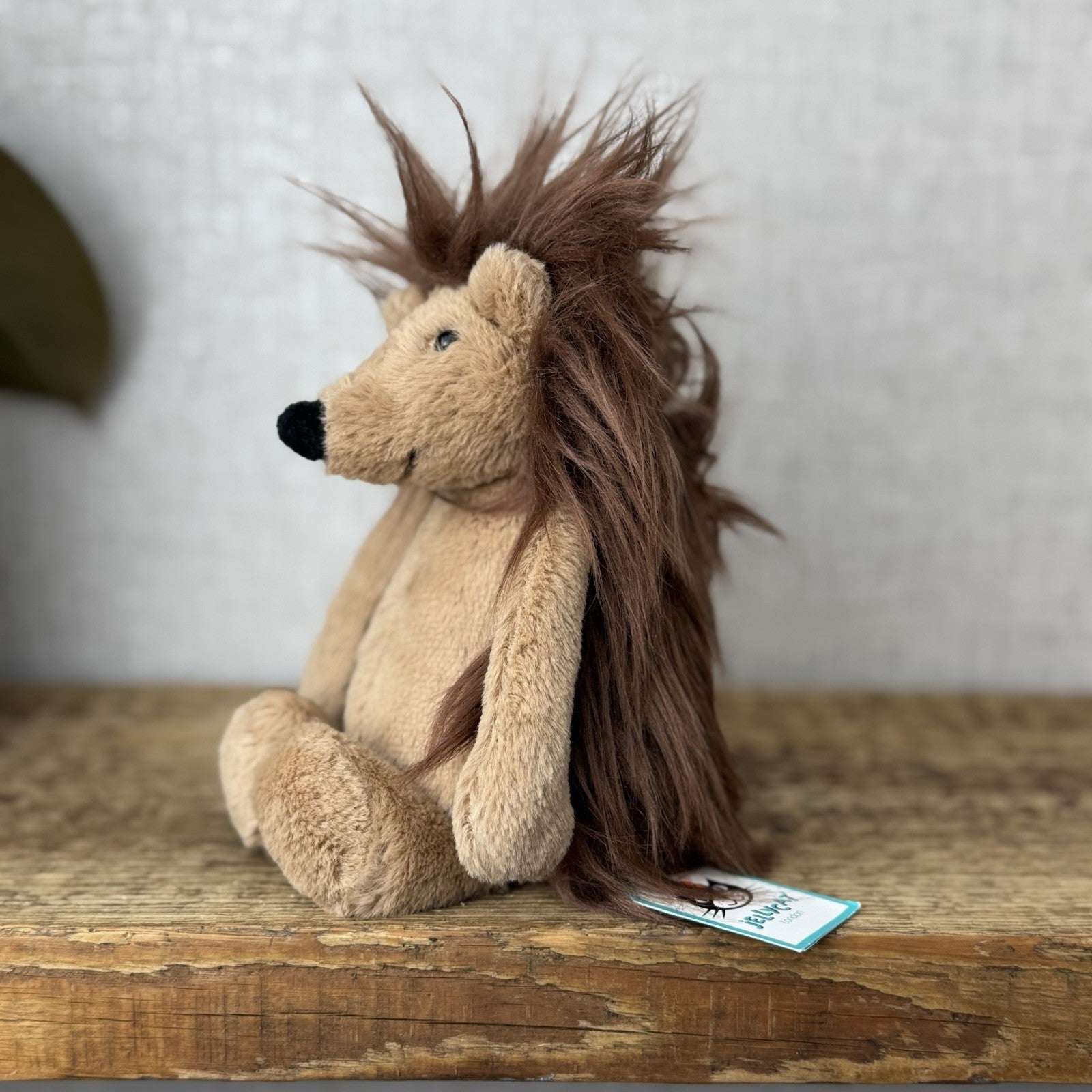 Jellycat Small Spike Hedeghog - Light Brown Beanie Hedgehog Plush New With Tag