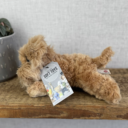 Keel Toys Wheaten Terrier Soft Toy - Big Eyed Fluffy  Dog Soft Toy Pulush 8"
