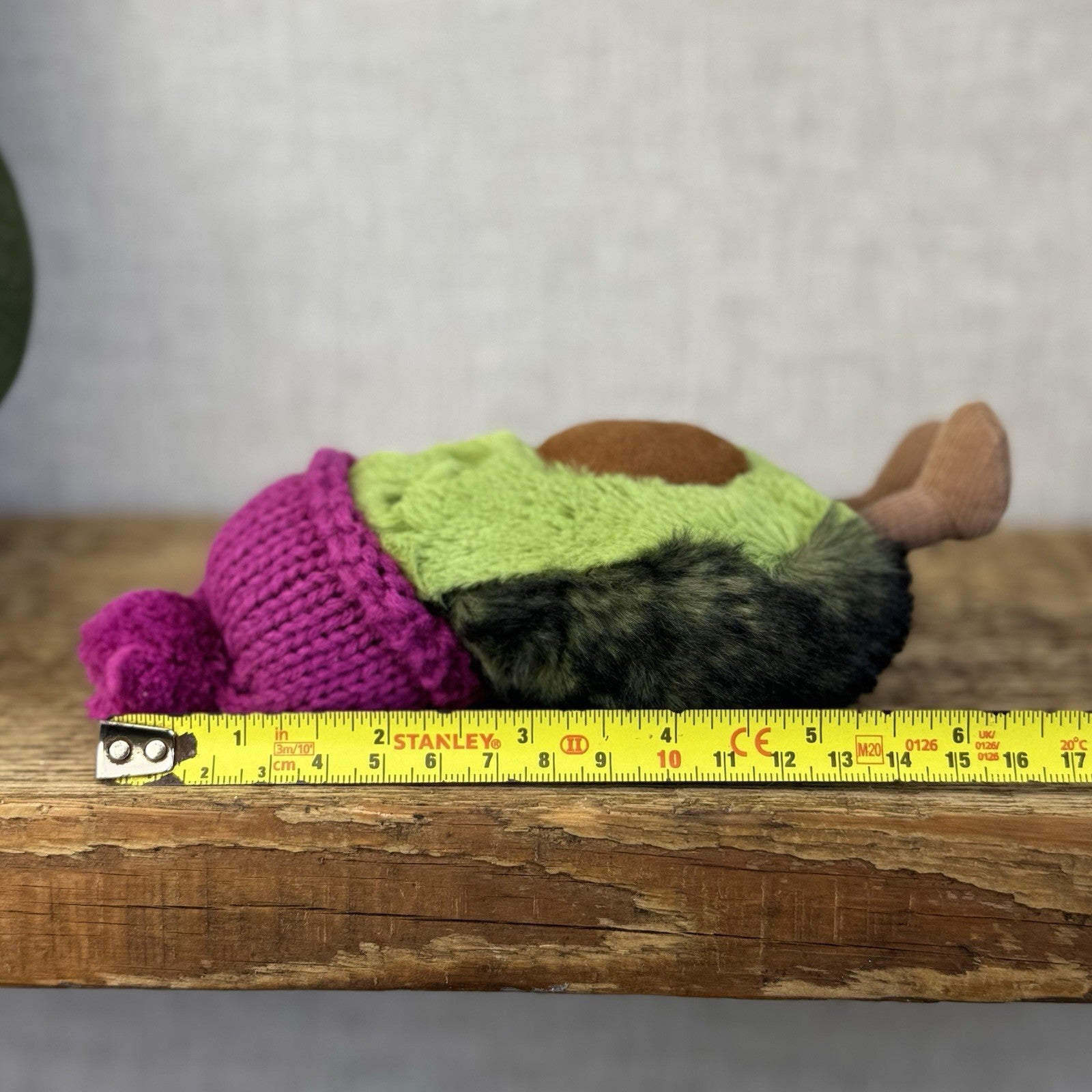 Jellycat Fuscia Cozi Amuseable Avocado - Soft Avocado With Purple Beanie (#2)