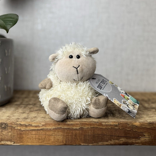 Jellycat Pudding Lamb Sheep - Small Fluffy Lamb Soft Toy Plush Beanie 5”