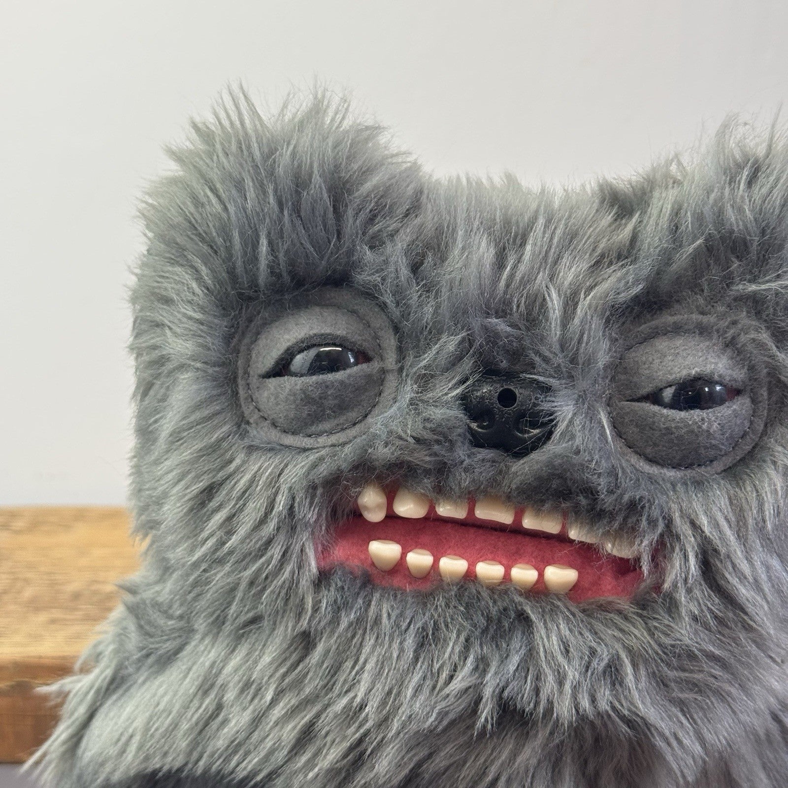 Fuggler Fart Face Old Tooth Grey Fur Retired Rare Fully Working No Box