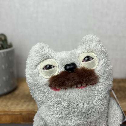Fuggler Old Tooth Hairy Fuggs Fuggler - Moustache Funny Ugly Monster Grey/Brown